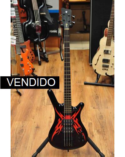Warwick Corvette $$ SE TRIBAL BLACK & RED